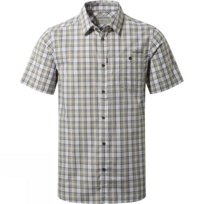 Camisa Craghoppers Elmwood Short-Sleeved Check Hombre Rojas - Chile EDA891304